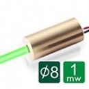 520nm 1mW Green Laser Diode Module D8mm 